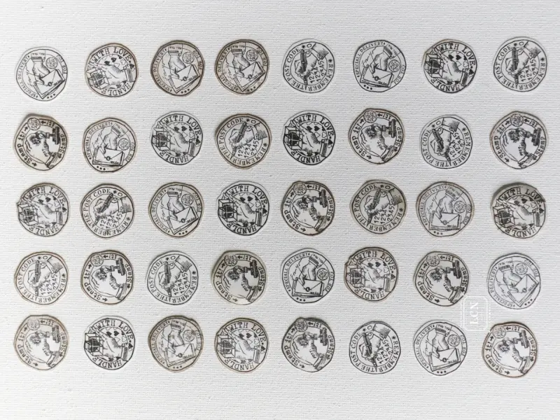 LCN Postal Signs Rubber Stamp - Set 2
