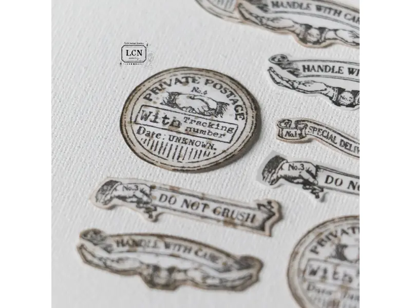LCN Postal Signs Rubber Stamp - Set 3