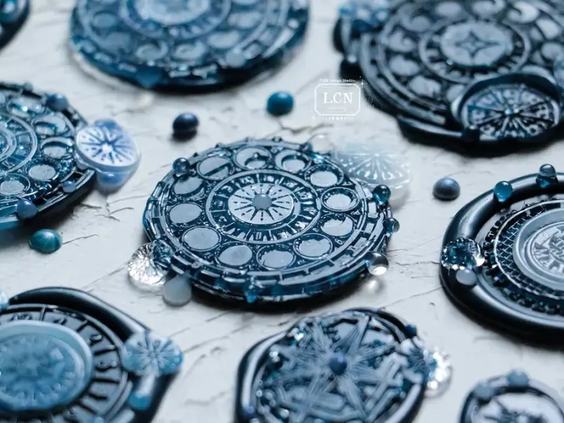 LCN Wax Seal Stamp - Round Moon Phase