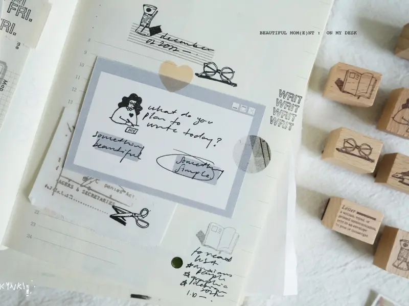 Kurukynki Stamp Set Beautiful Moment - Write