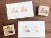 Stamp Marche Girl Rubber Stamp Maru-Chan - Autumn Trip