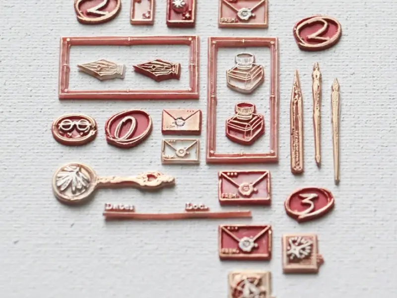 LCN Double-Sided Mini Wax Seal Stamp - Star 9