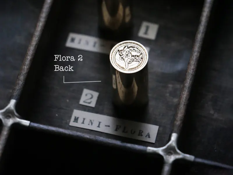 LCN Double-Sided Mini Wax Seal - Flora2