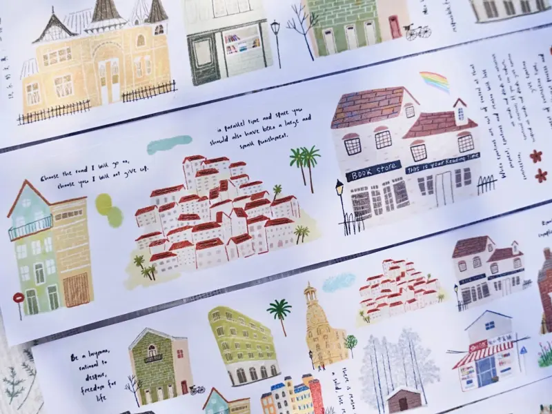 Wanle Studio Washi Tape Vol.5  - Row Of Houses