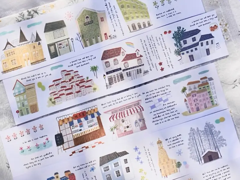Wanle Studio Washi Tape Vol.5  - Row Of Houses