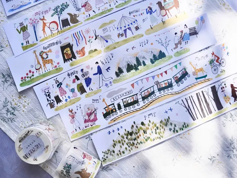 Wongyuanle Washi Tape Vol.5  - Animal Concert
