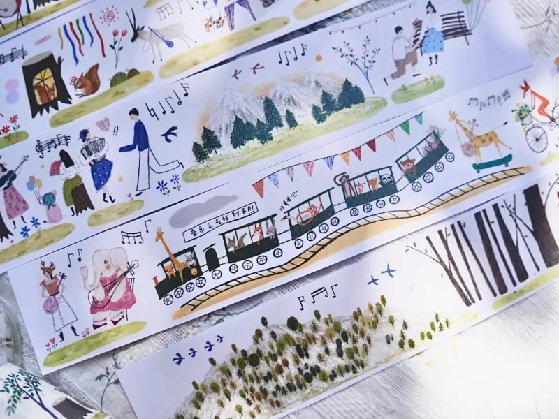 Wongyuanle Washi Tape Vol.5  - Animal Concert