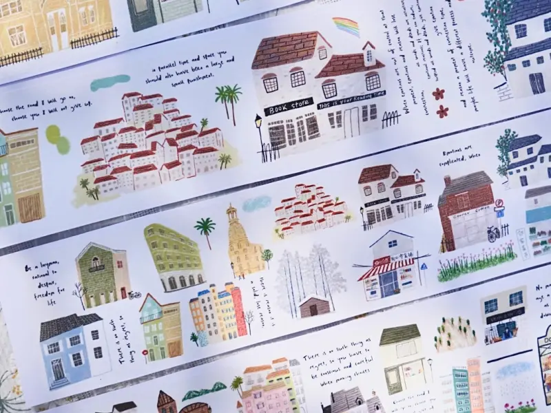 Wanle Studio Washi Tape Vol.5  - Row Of Houses