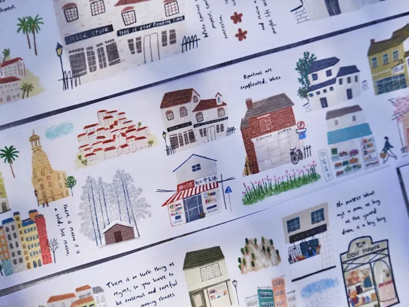 Wanle Studio Washi Tape Vol.5  - Row Of Houses