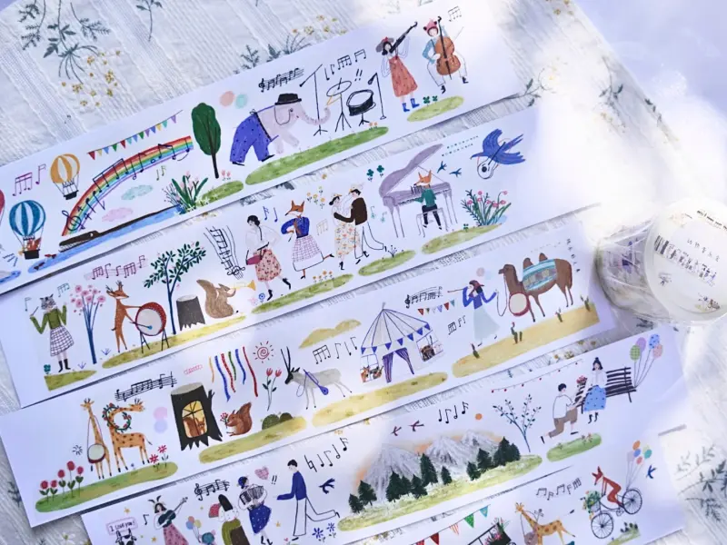 Wongyuanle Washi Tape Vol.5  - Animal Concert