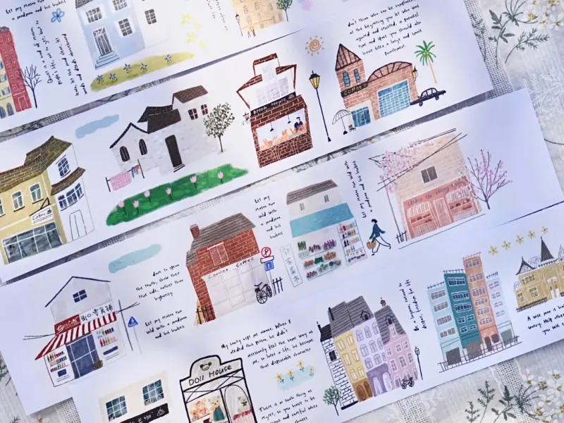 Wanle Studio Washi Tape Vol.5  - Row Of Houses