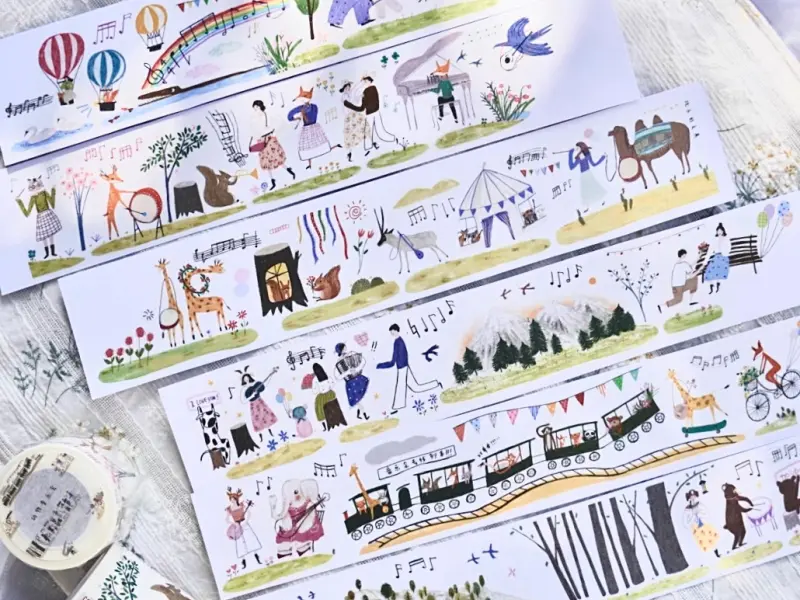 Wongyuanle Washi Tape Vol.5  - Animal Concert