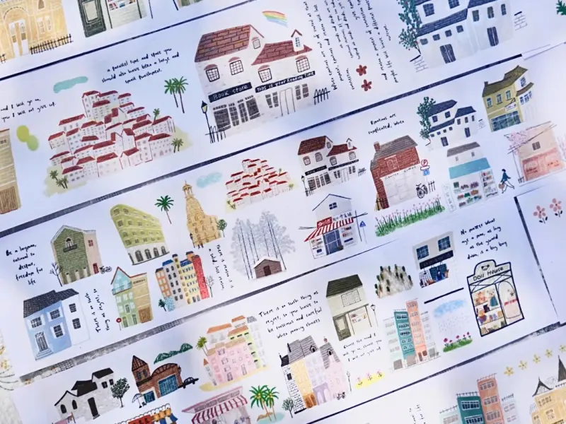 Wanle Studio Washi Tape Vol.5  - Row Of Houses