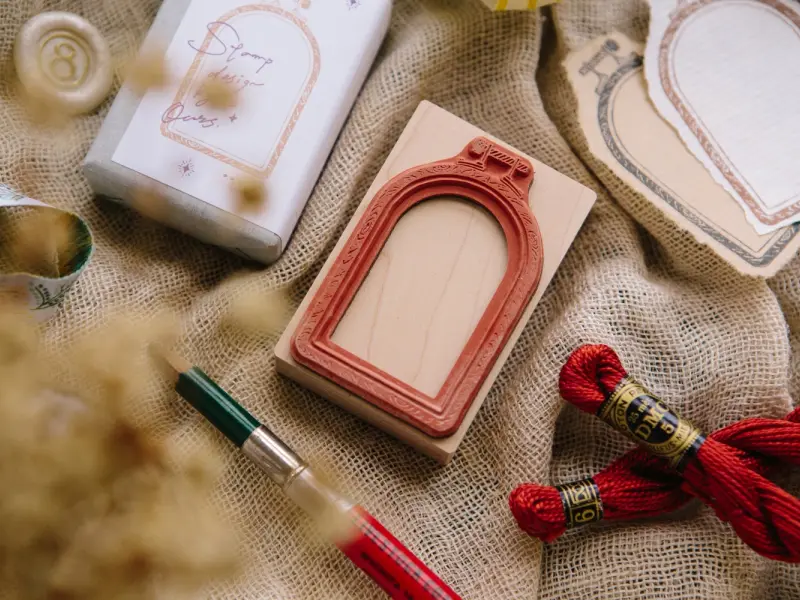 OURS Rubber Stamp - Window Embroidery Hoop