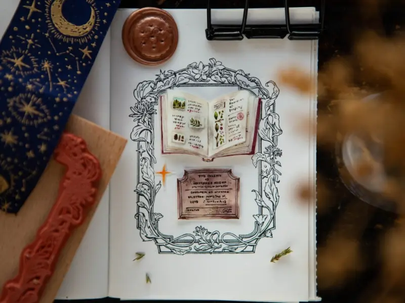 OURS Rubber Stamp - Flower Frame B