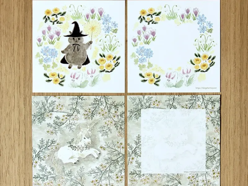 4Legs Memo Paper Set 96 Sheets - Animals