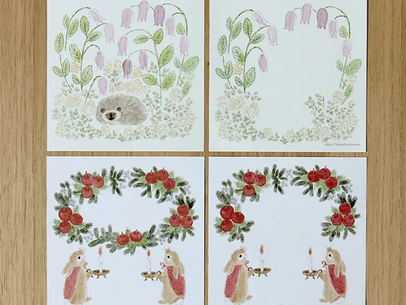 4Legs Memo Paper Set 96 Sheets - Animals