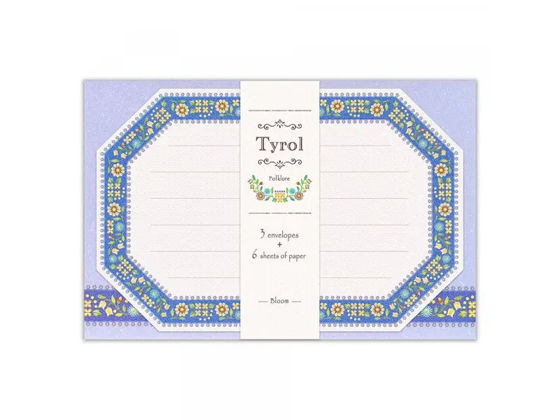 Tyrol Small Letter Set with Envelopes - Bloom