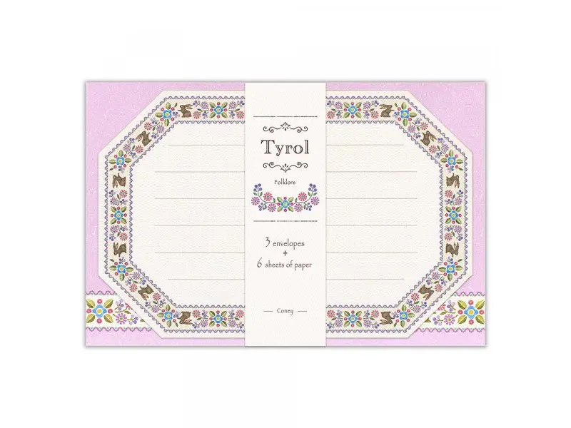 Tyrol Small Letter Set with Envelopes - Coney