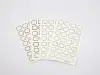 Wongyuanle Sticker Set - Retro Square Light Color