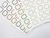 Wongyuanle Sticker Set - Retro Square Light Color