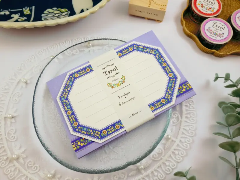 Tyrol Small Letter Set with Envelopes - Bloom