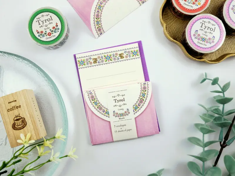 Tyrol Mini Note Paper Set with Envelopes - Coney