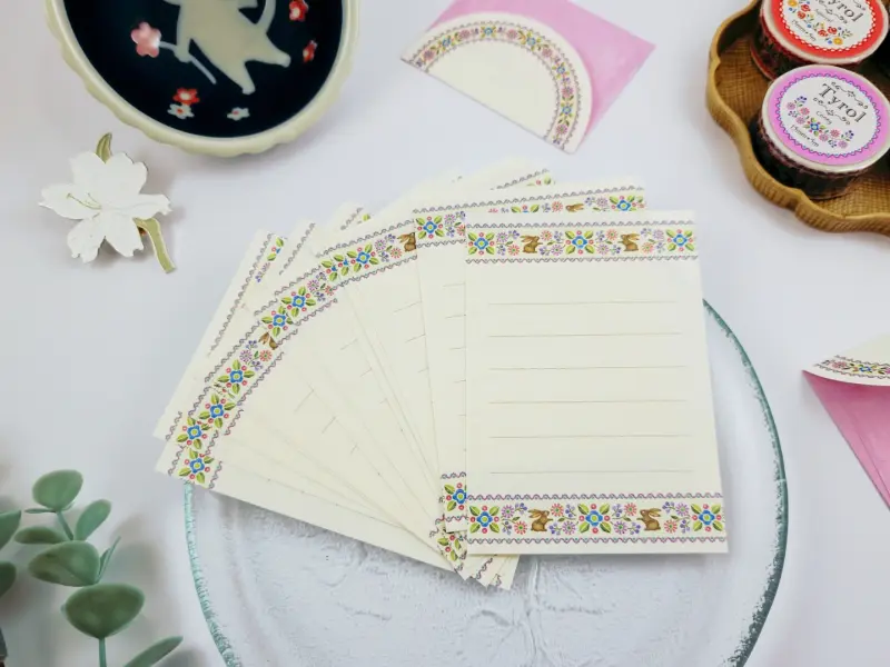 Tyrol Mini Note Paper Set with Envelopes - Coney