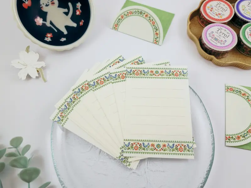 Tyrol Mini Note Paper Set with Envelopes - Birdie