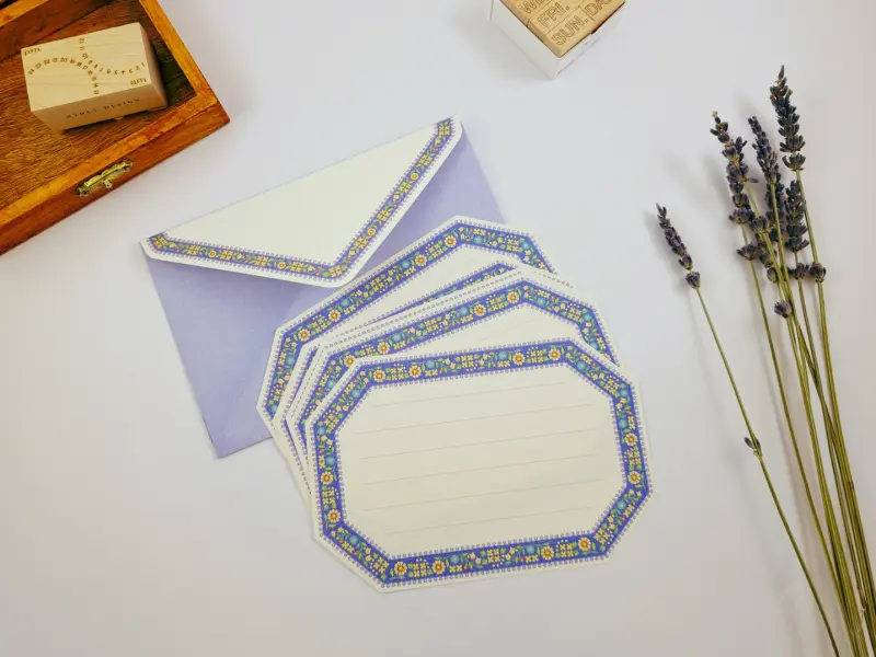 Tyrol Small Letter Set with Envelopes - Bloom