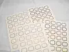 Wongyuanle Sticker Set - Retro Square Light Color