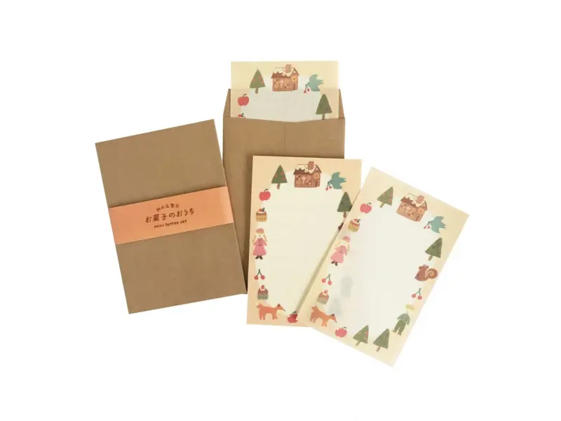 Furukawa Paper Mini Letter Set - Gingerbread House