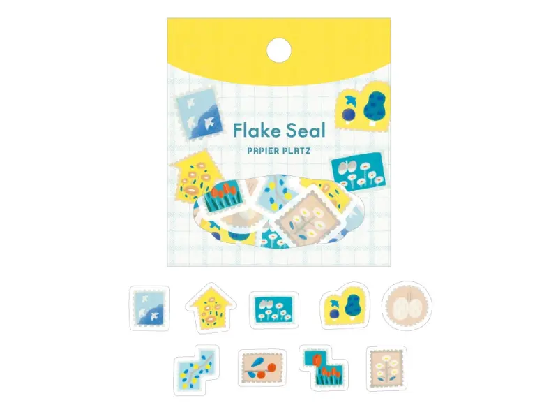 Papier Platz x Emi Nakano Flake Stickers - Landscape Stamp