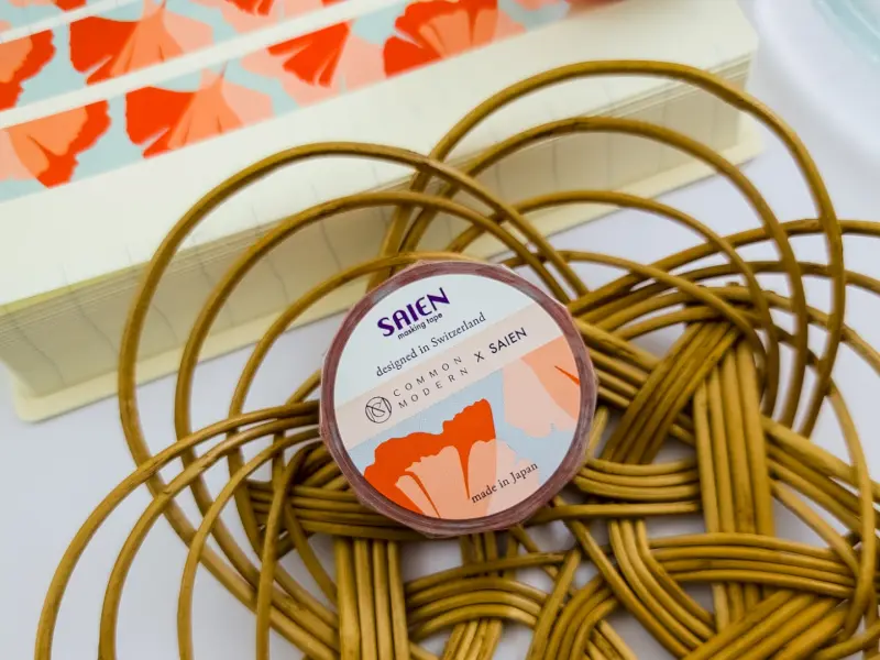 Saien x Common Modern Washi Tape - Ginkgo