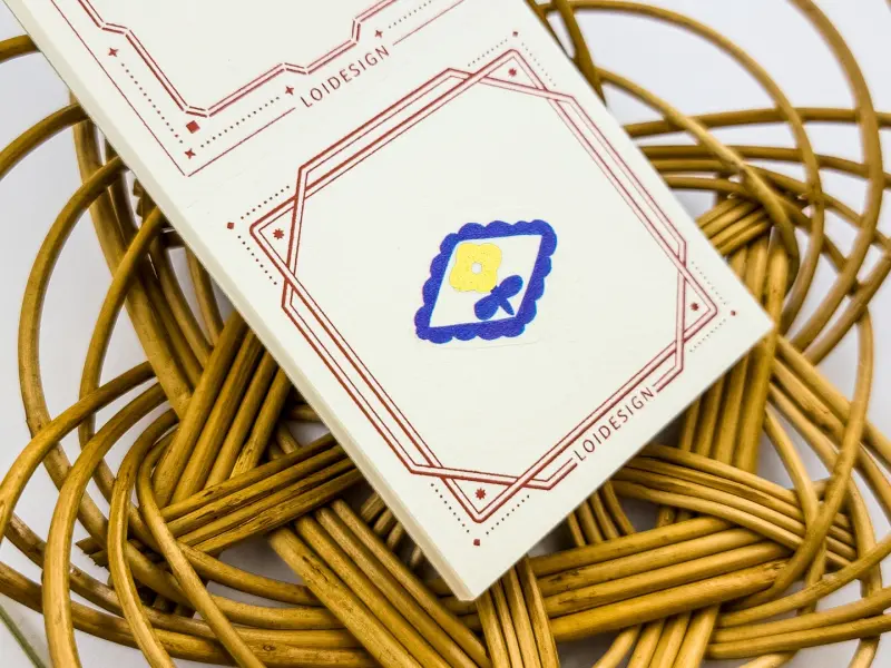Papier Platz x Kurogoma Washi Tape Gold Foil - Blue Flower
