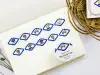 Papier Platz x Kurogoma Washi Tape Gold Foil - Blue Flower