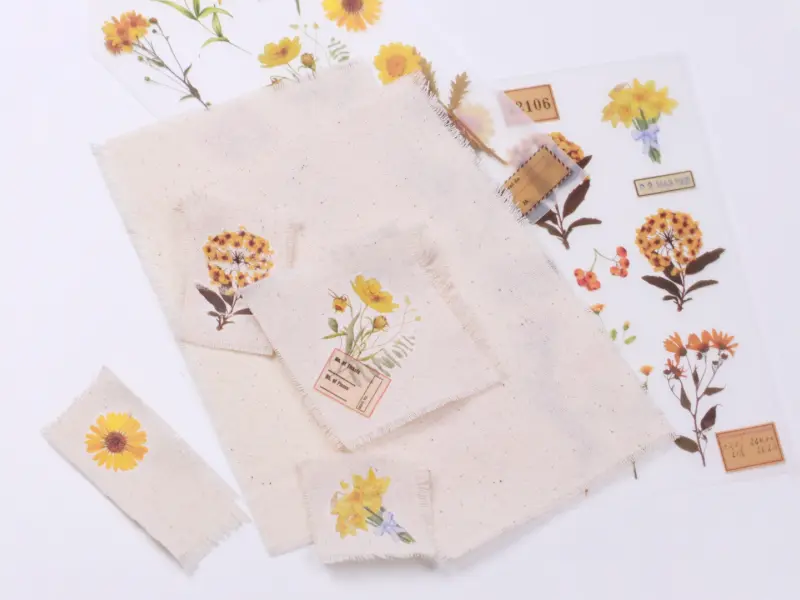 Appree Rub-On Stickers - Botanical Yellow