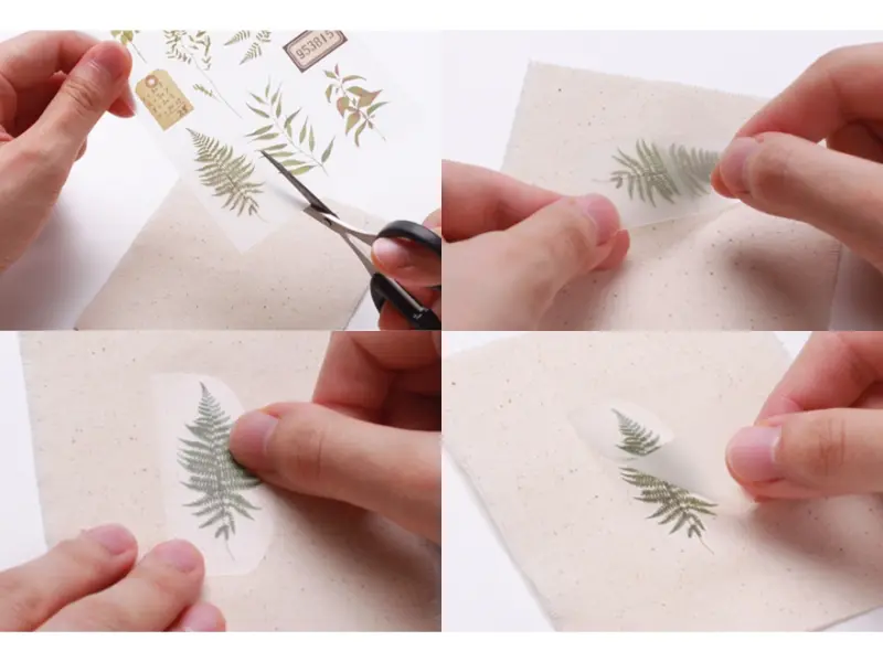 Appree Rub-On Stickers - Botanical Yellow