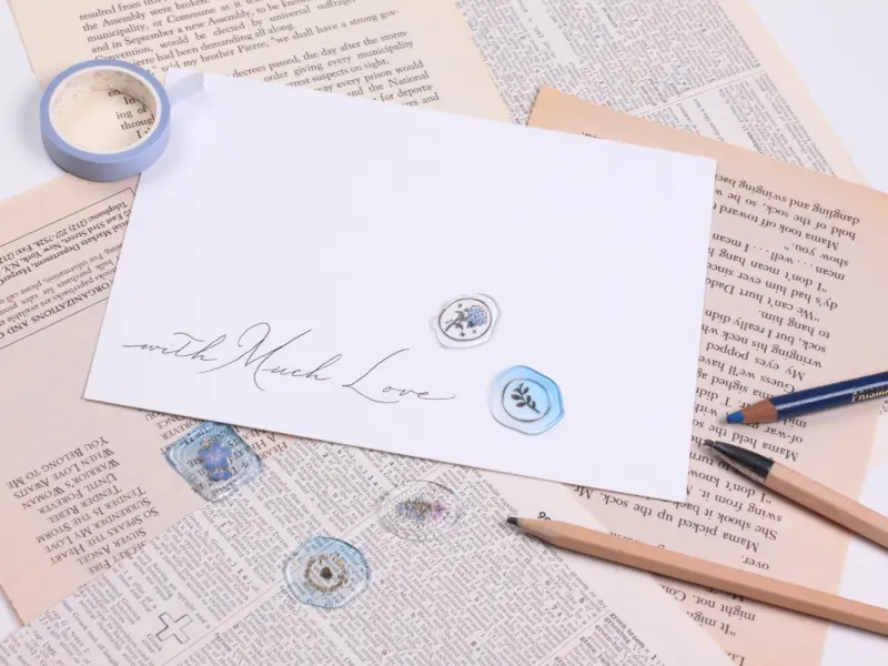 Appree Sealing Wax Stickers - Pure Blue