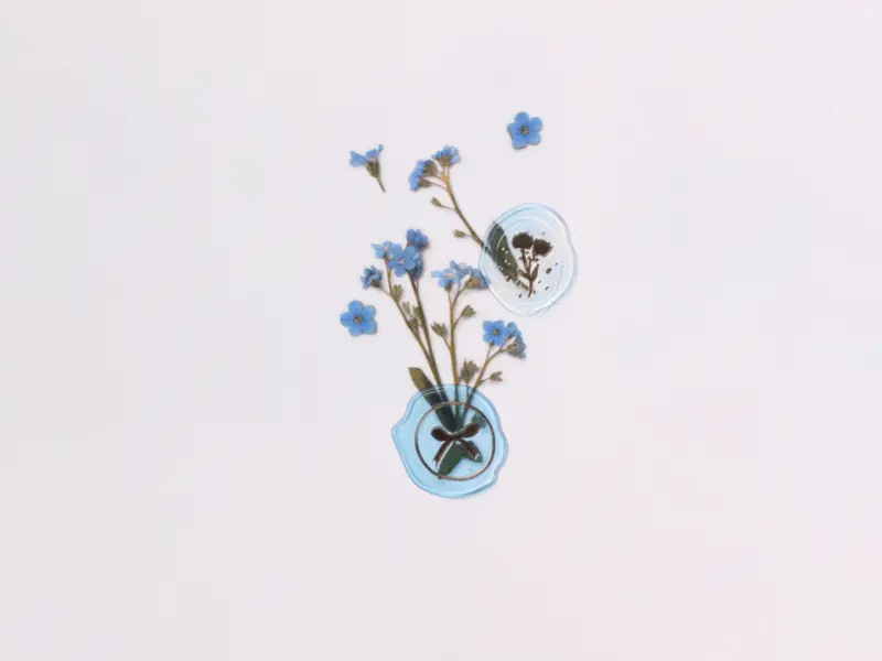 Appree Sealing Wax Stickers - Pure Blue