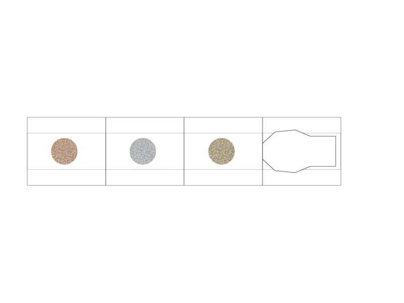 MU Inky Pen Metallic 01 - Gold Silver Copper