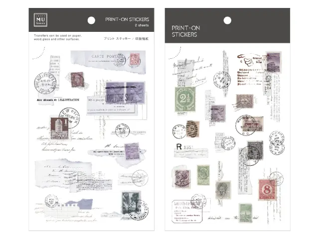 MU Print-On Transfer Stickers 236 - Old Postmark