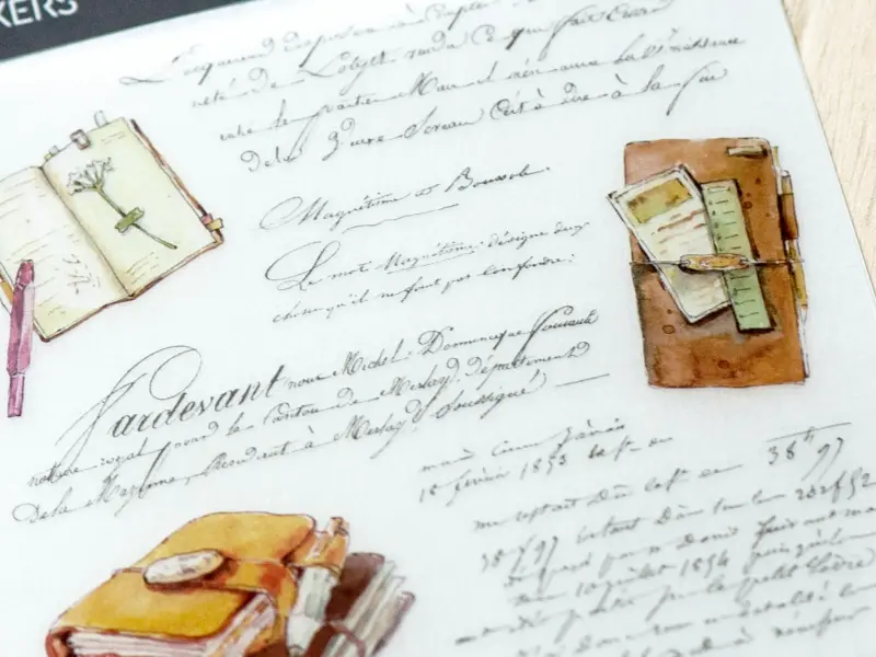 MU Print-On Transfer Stickers 238 - My Dear Journal