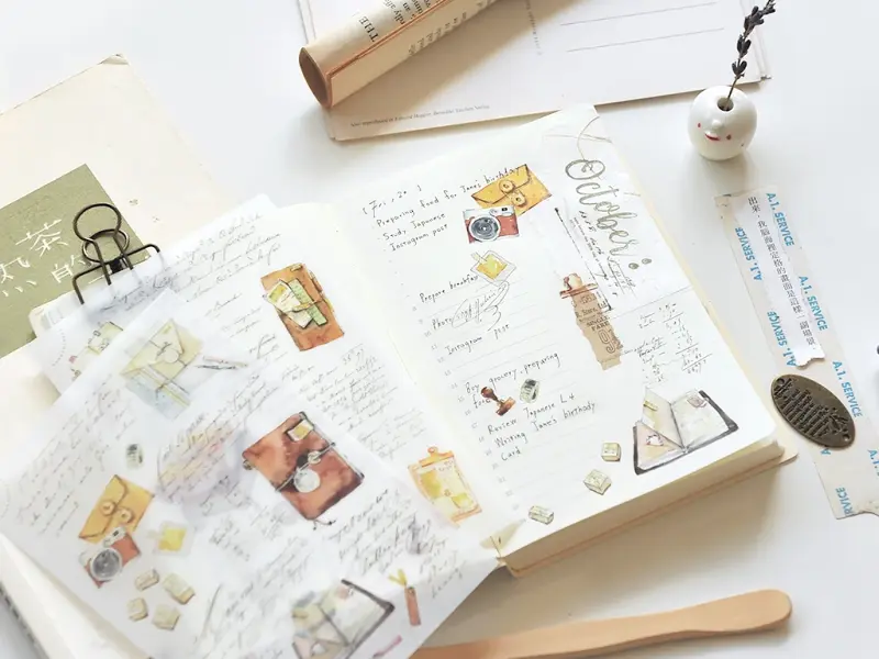 MU Print-On Transfer Stickers 238 - My Dear Journal