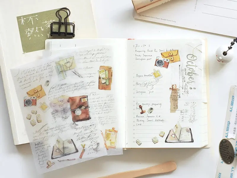 MU Print-On Transfer Stickers 238 - My Dear Journal