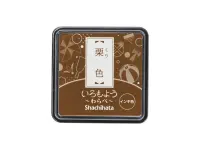 Shachihata Iromoyo Mini Ink Pad - Chestnut Brown
