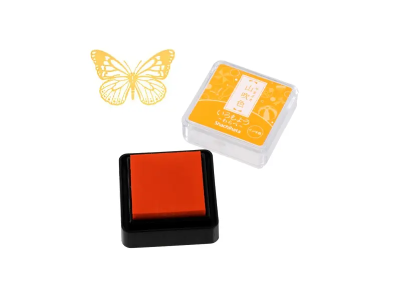 Shachihata Iromoyo Mini Ink Pad - Yamabuki