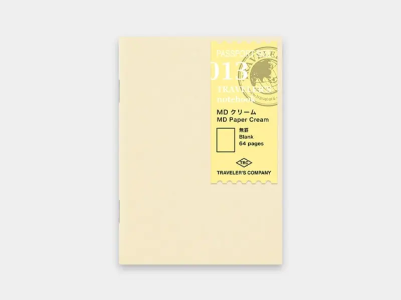 Traveler's Notebook Refill 013 MD Paper Cream Passport Size