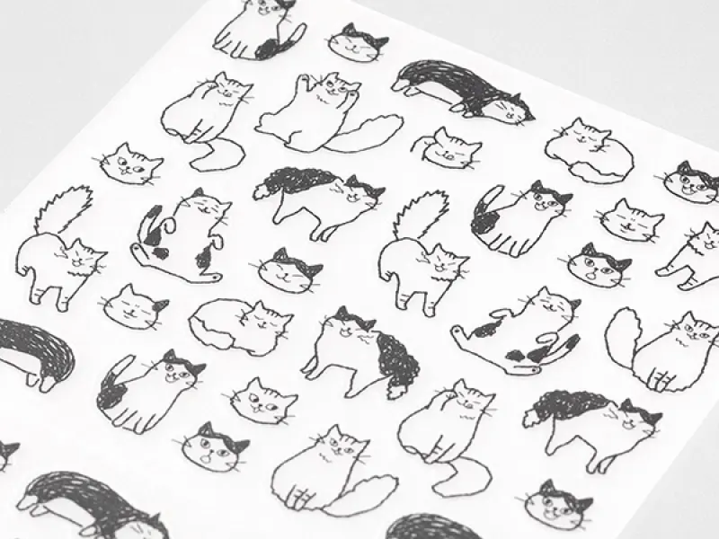Midori Planner Stickers - Cat Chat