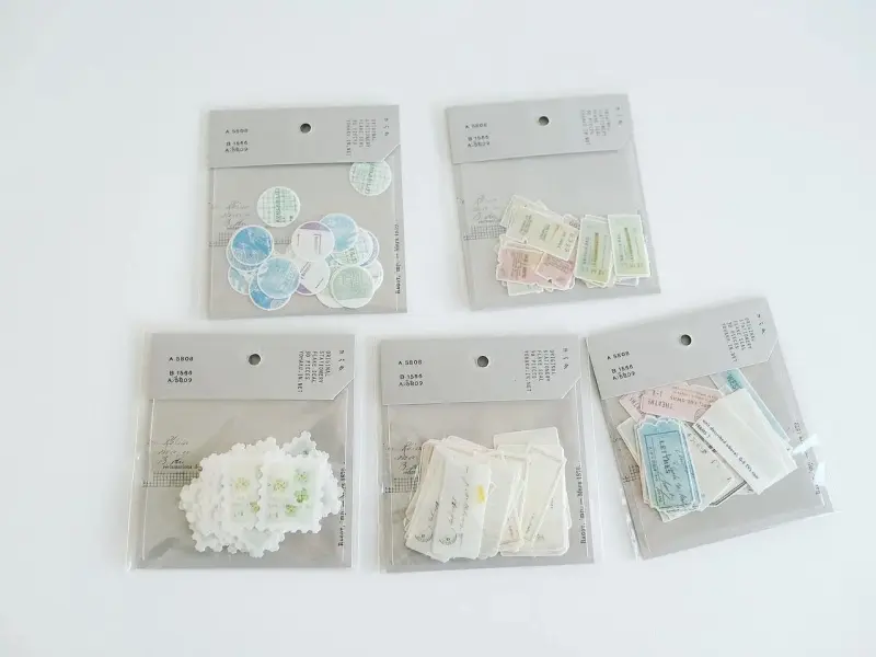 Yohaku Flake Stickers F012 - Collage